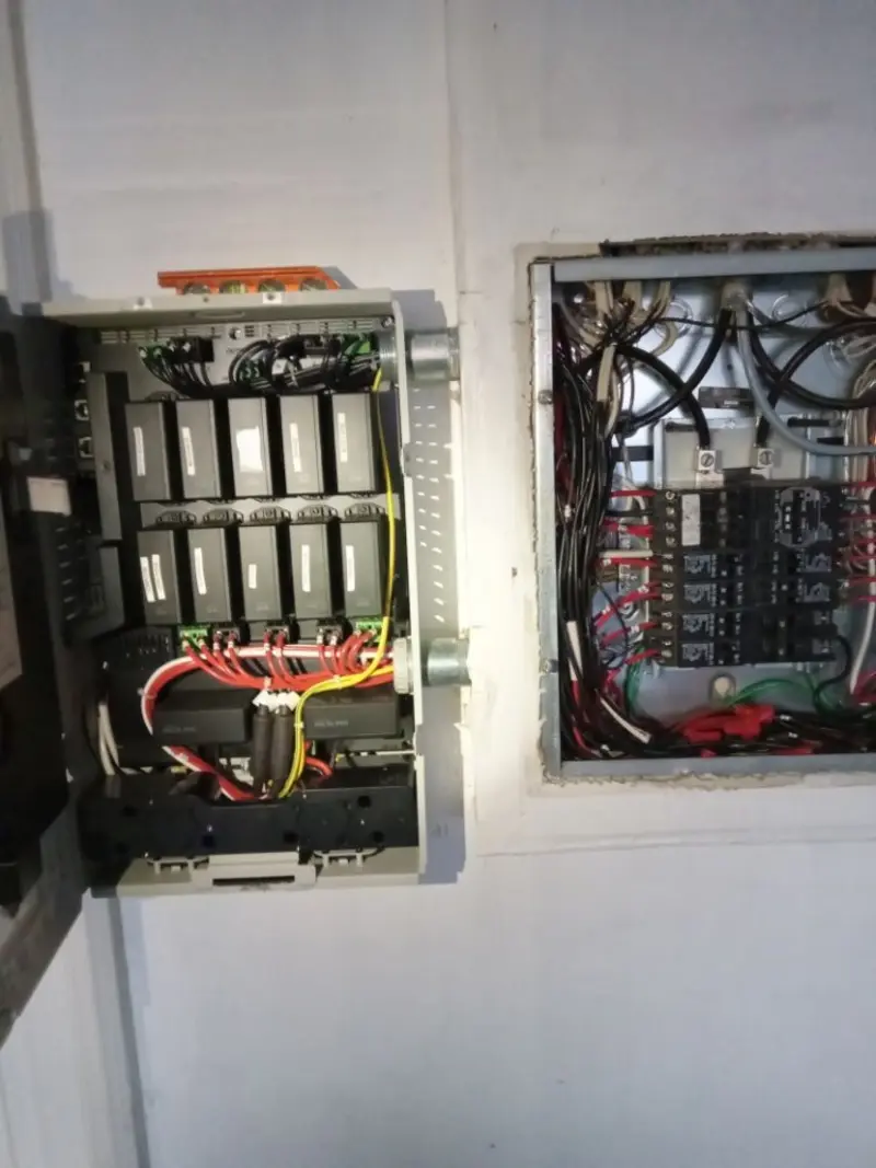 Electrical panel upgrade completed for Indoor Lighting Installation in Wendell